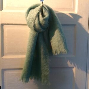 Aqua Mohair scarf